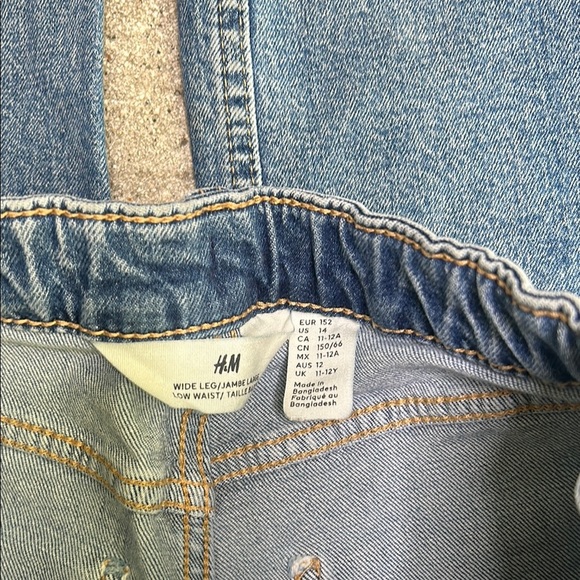 Kids H&M Blue Straight Leg Jeans Classic Style - Picture 5 of 8